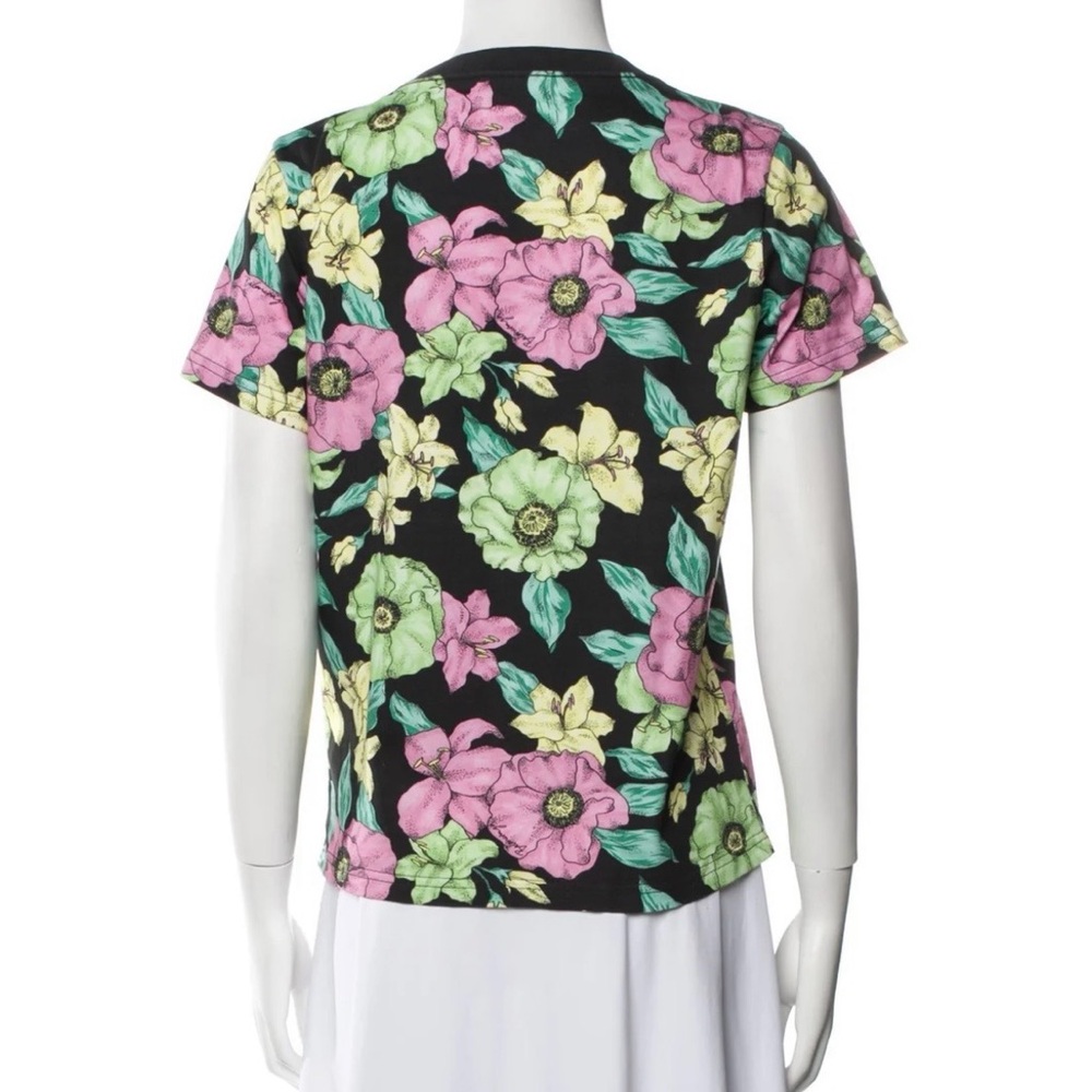 Balenciaga Floral Print Short Sleeve Tee - Picture 3 of 7